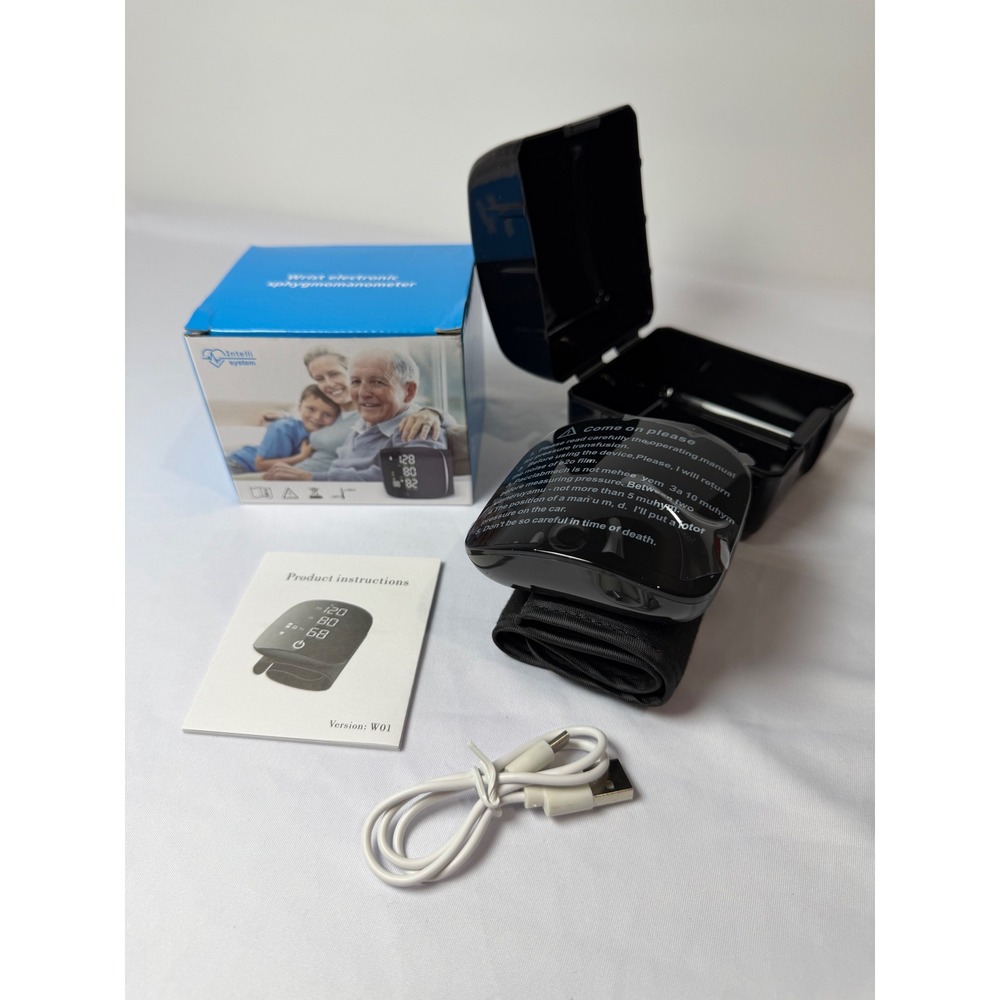 Intelli System Wrist Blood Pressure Monitor WEB506 Black New Digital USB Charge
